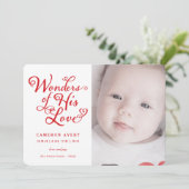 彼の愛疑問に思の聖降誕祭の誕生 案内状 (スタンド正面)