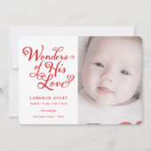 彼の愛疑問に思の聖降誕祭の誕生 案内状 (正面)