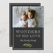 彼の愛疑問に思の |ローレルリーフブランチ写真 シーズンカード (正面/裏面)