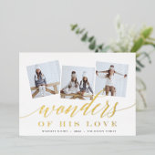 彼の愛疑問に思の |写真のコラージュ 箔シーズンカード (立ち正面)