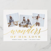 彼の愛疑問に思の |写真のコラージュ 箔シーズンカード (正面)