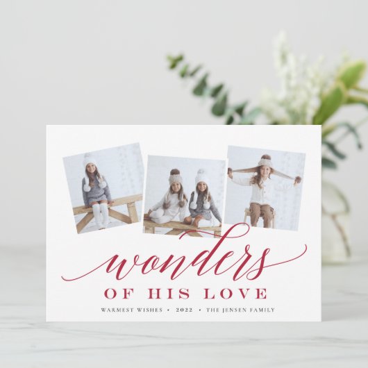 彼の愛疑問に思の |写真コラージュカード シーズンカード (スタンド正面)