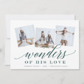 彼の愛疑問に思の |宗教的な写真コラージュ シーズンカード (正面)