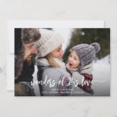 彼の愛疑問に思キリスト教のクリスマス シーズンカード (正面)