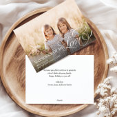 彼の愛疑問に思クリスチャンのクリスマスの一つの写真 シーズンカード