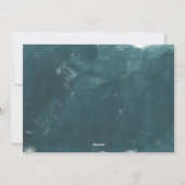 彼の愛疑問に思写真のティール(緑がかった色)クリスマス シーズンカード (裏面)