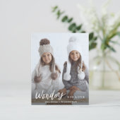 彼の愛疑問に思写真の予算クリスマスカード (スタンド正面)