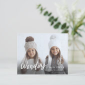 彼の愛疑問に思写真の予算クリスマスカード (スタンド正面)