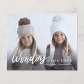 彼の愛疑問に思写真の予算クリスマスカード (正面)