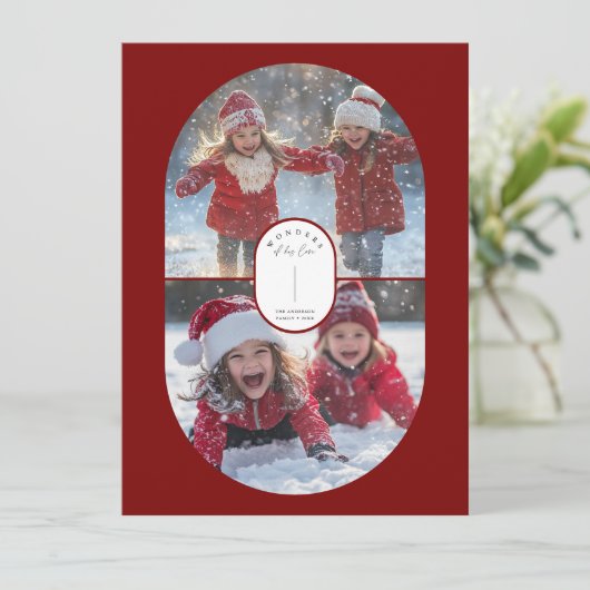 彼の愛疑問に思宗教のクリスマスのカプセル写真 シーズンカード (スタンド正面)