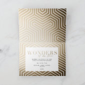 彼の愛疑問に思金ゴールドの宗教的な多重写真 カード (内部)