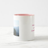 彼の慈悲は毎朝新しいです。 ツートーンマグカップ (中央)