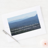 彼の慈悲は 長方形シール (封筒)