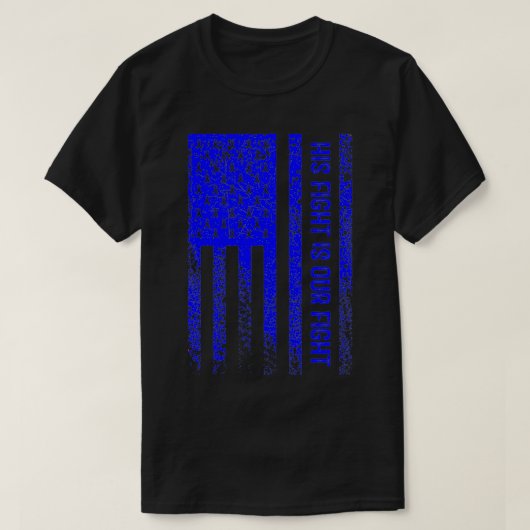 彼の戦いは我々の異色性白血球萎縮症A Tシャツ (デザイン正面)