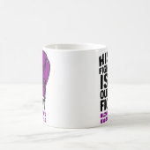 彼の戦いは私たちの戦い – アルツハイマー認識度 コーヒーマグカップ (中央)