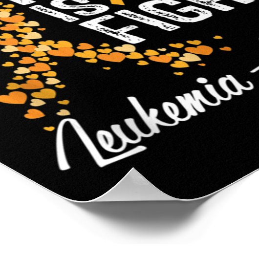 彼の戦いは私たちの闘い白血病認識度 ポスター (角)