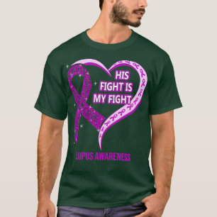 彼の戦いは私のファイトリボンハートルパス認識度 Tシャツ