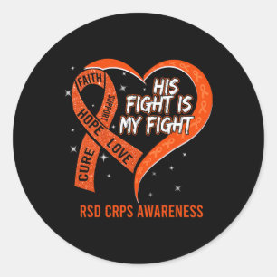 彼の戦いは私のファイトリボンハートRsd Crps Awaren ラウンドシール