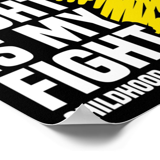 彼の戦いは私のリボン幼少期がん戦争 ポスター (角)