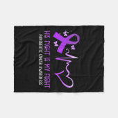 彼の戦いは私の全国膵臓がんA フリースブランケット (正面(横))