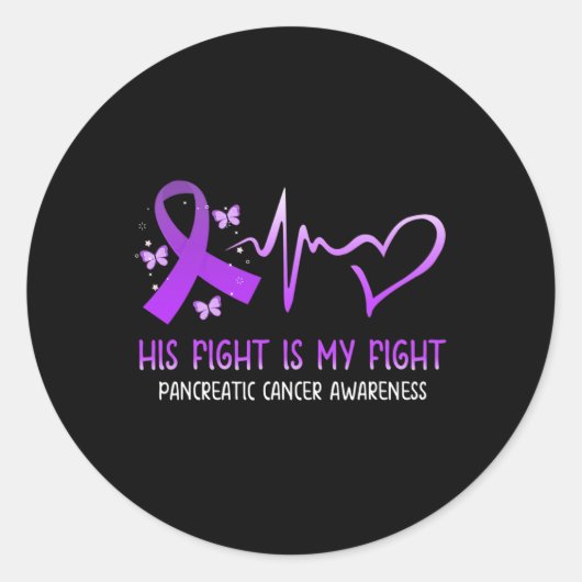 彼の戦いは私の全国膵臓がんA ラウンドシール (正面)