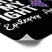 彼の戦いは私の戦いてんかん戦士てんかんAw ポスター (角)