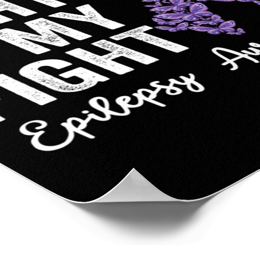 彼の戦いは私の戦いてんかん戦士てんかんAw ポスター (角)