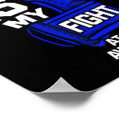 彼の戦いは私の戦いアタキア運動障害戦争 ポスター (角)