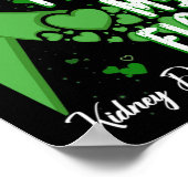 彼の戦いは私の戦いグリーンリボン腎臓病 ポスター (角)