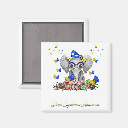 彼の戦いは私の戦いダウン症候群認識 マグネット (正面/裏面)