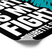 彼の戦いは私の戦いトゥレット症候群認識度 ポスター (角)