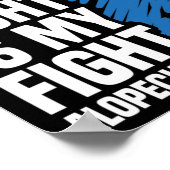 彼の戦いは私の戦いブルーリボンAlopecia Awarene ポスター (角)