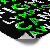 彼の戦いは私の戦いリンパ腫の血液がん患者 ポスター (角)