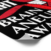 彼の戦いは私の戦い医療状態動脈瘤A ポスター (角)