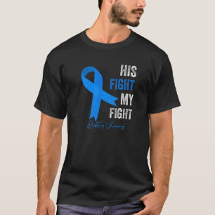 彼の戦いは私の戦い糖尿病認識度T1D型 Tシャツ
