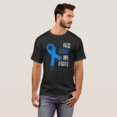 彼の戦いは私の戦い糖尿病認識度T1D型 Tシャツ (正面フル)