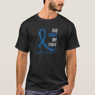 彼の戦いは私の戦い糖尿病認識度T1D型 Tシャツ