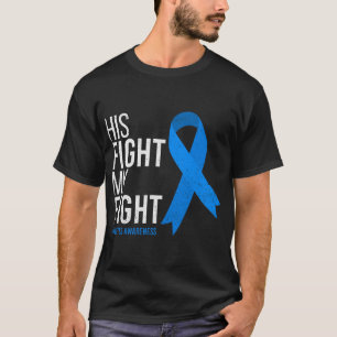 彼の戦いは私の戦い糖尿病認識度T1D型 Tシャツ