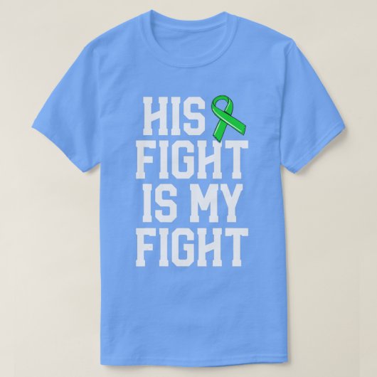 彼の戦いは私の戦い終わりはスティグマ精神健康 Tシャツ (デザイン正面)