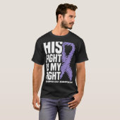 彼の戦いは私の戦い線維筋痛認識度 Tシャツ (正面フル)