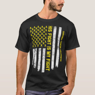 彼の戦いは私の戦い肉腫がん認識度Yel Tシャツ