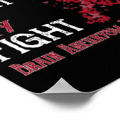 彼の戦いは私の戦い脳動脈瘤認識度1 ポスター (角)