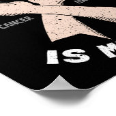 彼の戦いは私の戦い脳腫瘍グレーリボン ポスター (角)