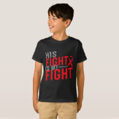 彼の戦いは私の戦い血液がん認識度1 Tシャツ (正面フル)