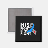 彼の戦いは私の戦い1型糖尿病認識度ギ マグネット (正面/裏面)