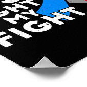 彼の戦いは私の戦い1型糖尿病認識度G ポスター (角)