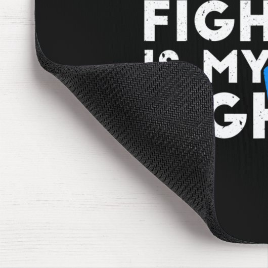 彼の戦いは私の戦い1型糖尿病認識度G マウスパッド (コーナー)