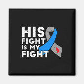 彼の戦いは私の戦い1型糖尿病認識度G マグネット (正面)