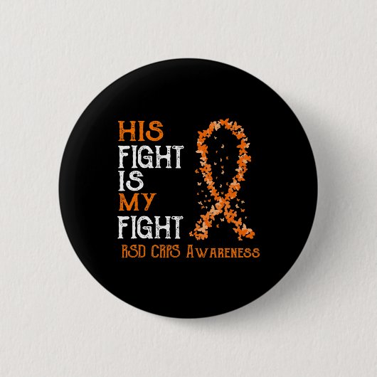 彼の戦いは私の戦い RSD CRPS Awareness 3 缶バッジ (正面)