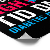 彼の戦いは私の戦いT1Dパパ1型糖尿病アワル ポスター (角)